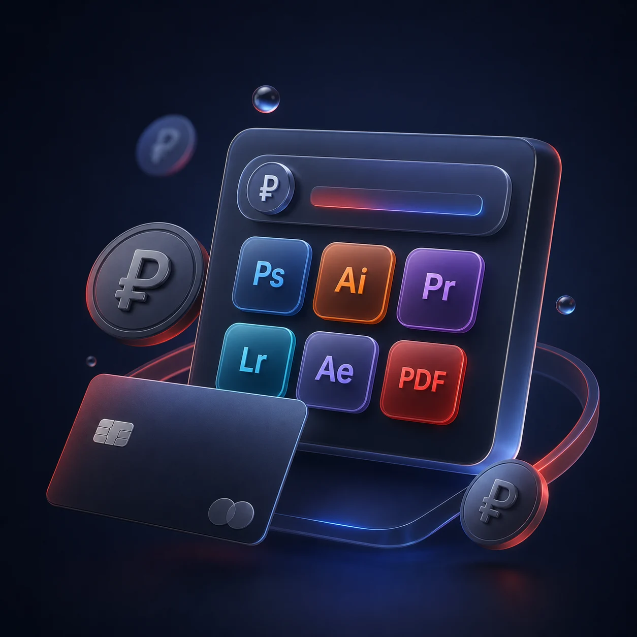 Купить Adobe и оплатить личную подписку из России в рублях